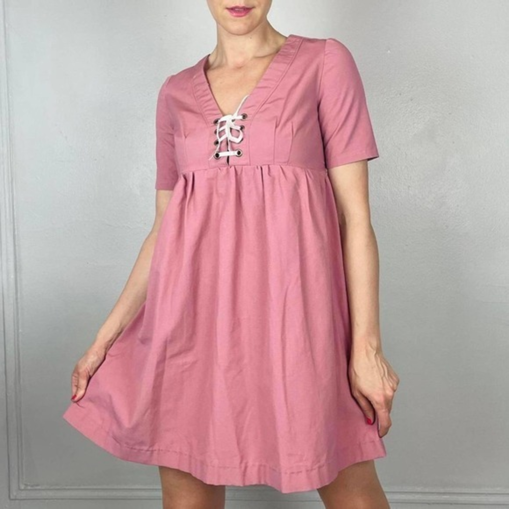 Pink corset‎ front dress